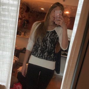A. Byer lacy overlay sweater